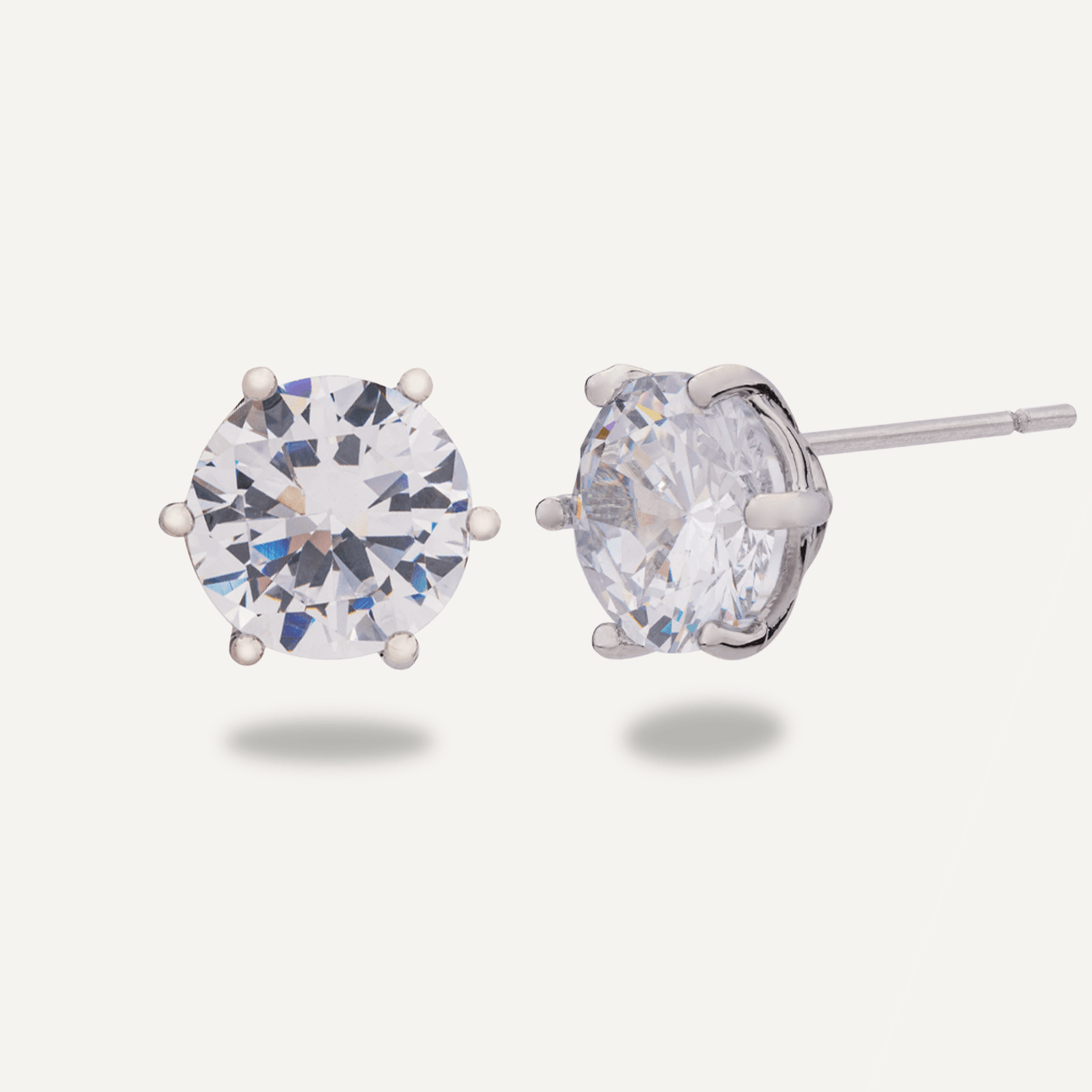 Sterling Silver Round Cubic Zirconia 3mm Stud | Silver Secrets ™