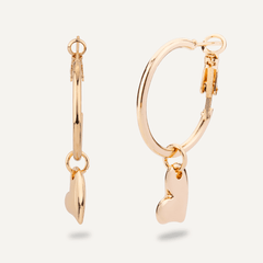 Eternal Gold Heart Lever Earrings - D&X Retail