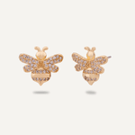 Keira Bee Encrusted Stud Earrings - D&X Retail