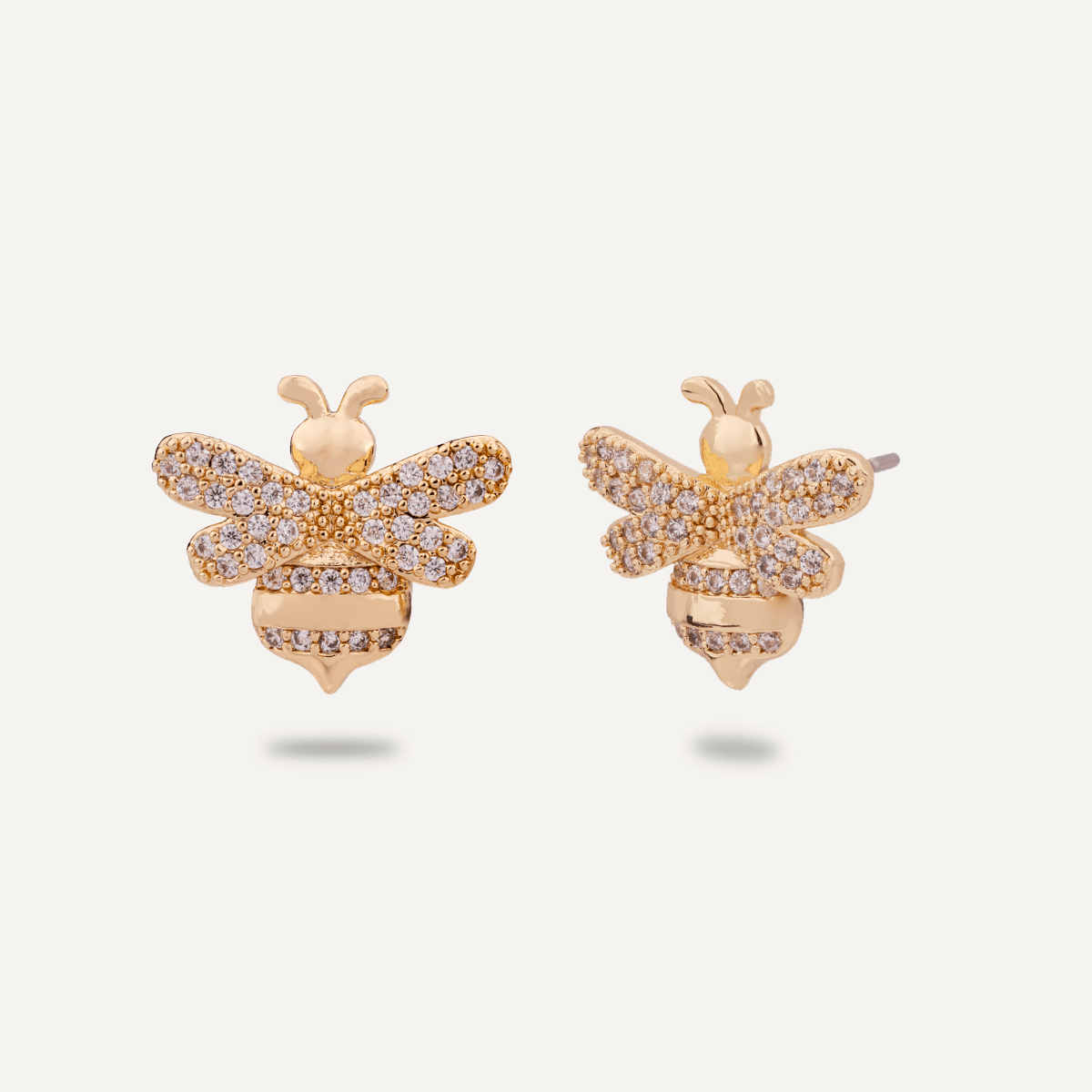 Keira Bee Encrusted Stud Earrings - D&X Retail