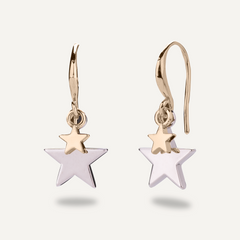 Keira Gold Mixed Star Duo Earrings - D&X Retail
