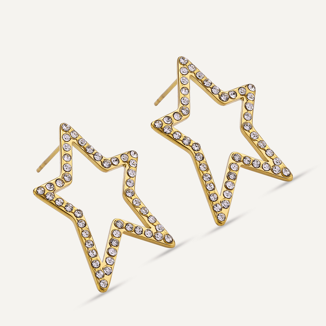 Vibes | Starry Dream Post Earrings | 18K Gold-Plated