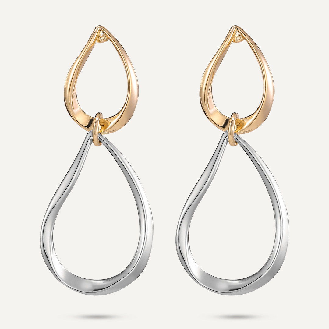 Alesha Post Abstract Mixed Metal Earrings In Gold & Silver-Tone