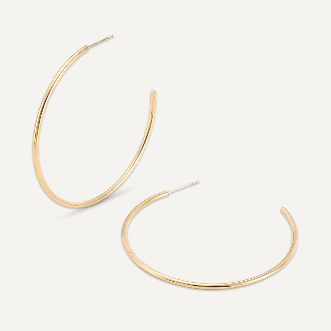 Vibes | Glide Hoop Earrings | 18K Gold-Plated