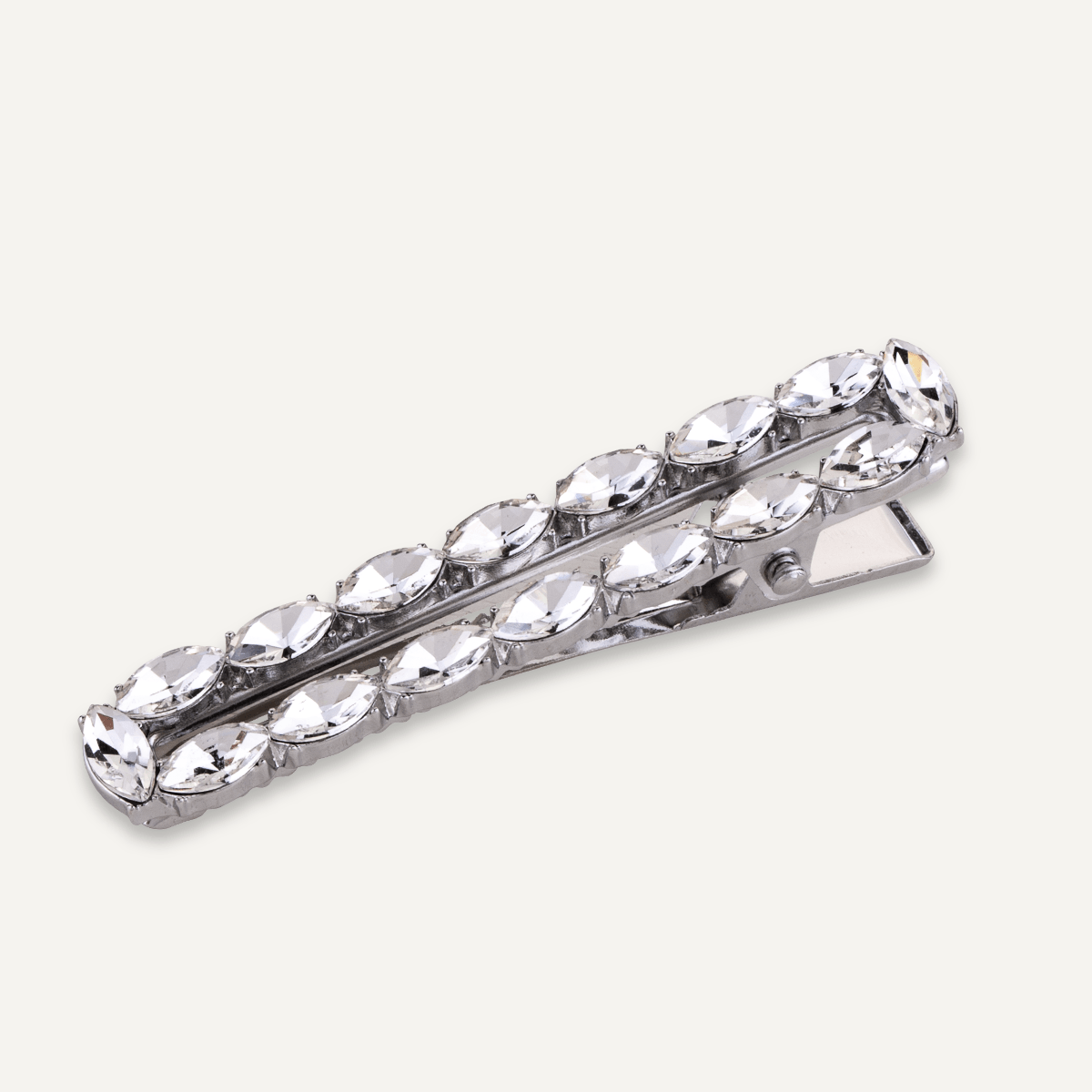 Silver Crystal Hairslide - D&X Retail