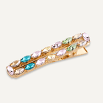 Multi-Coloured Gem & Crystal Hairslide - D&X Retail