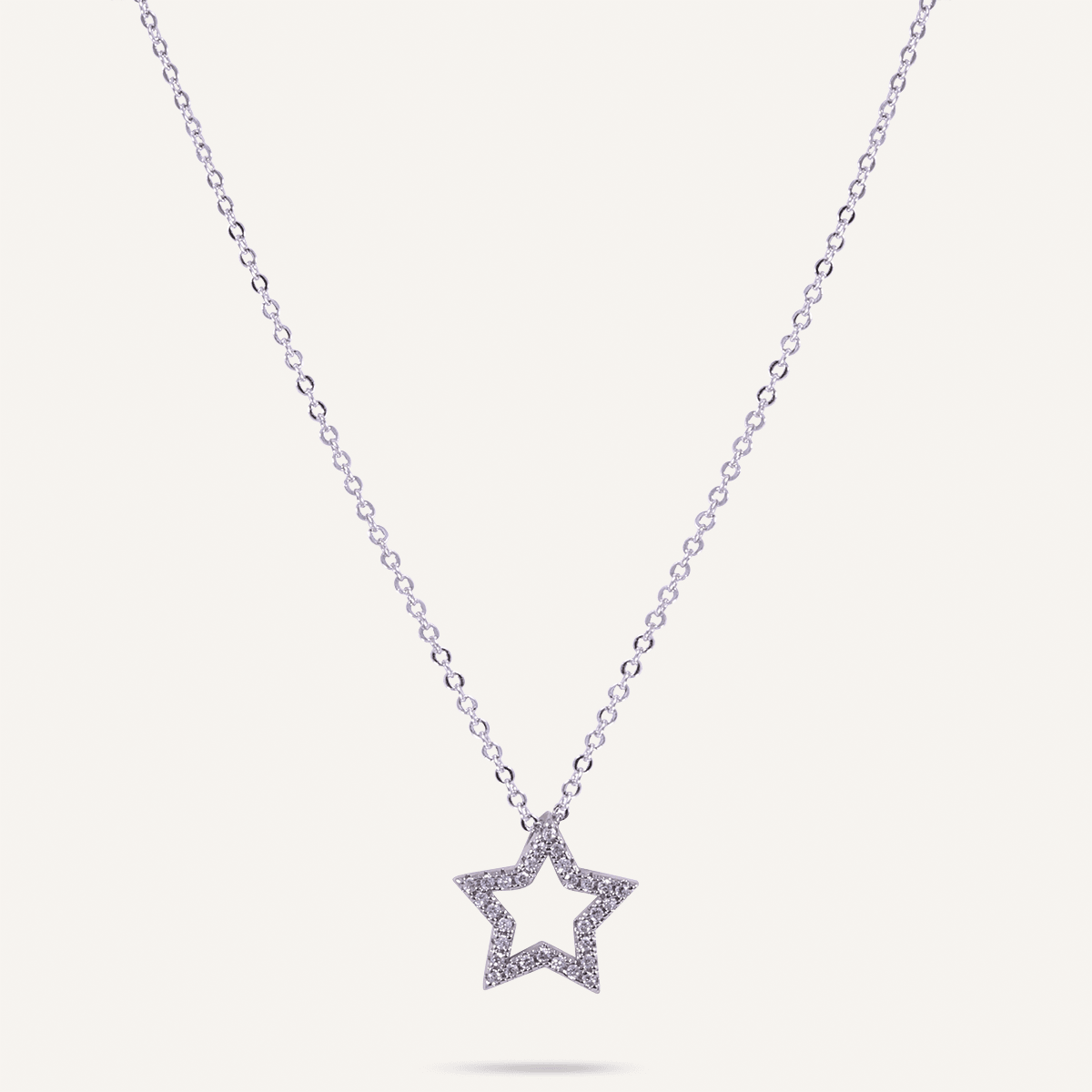 Keira Silver & Cubic Zirconia Star Pendant Necklace - D&X Retail