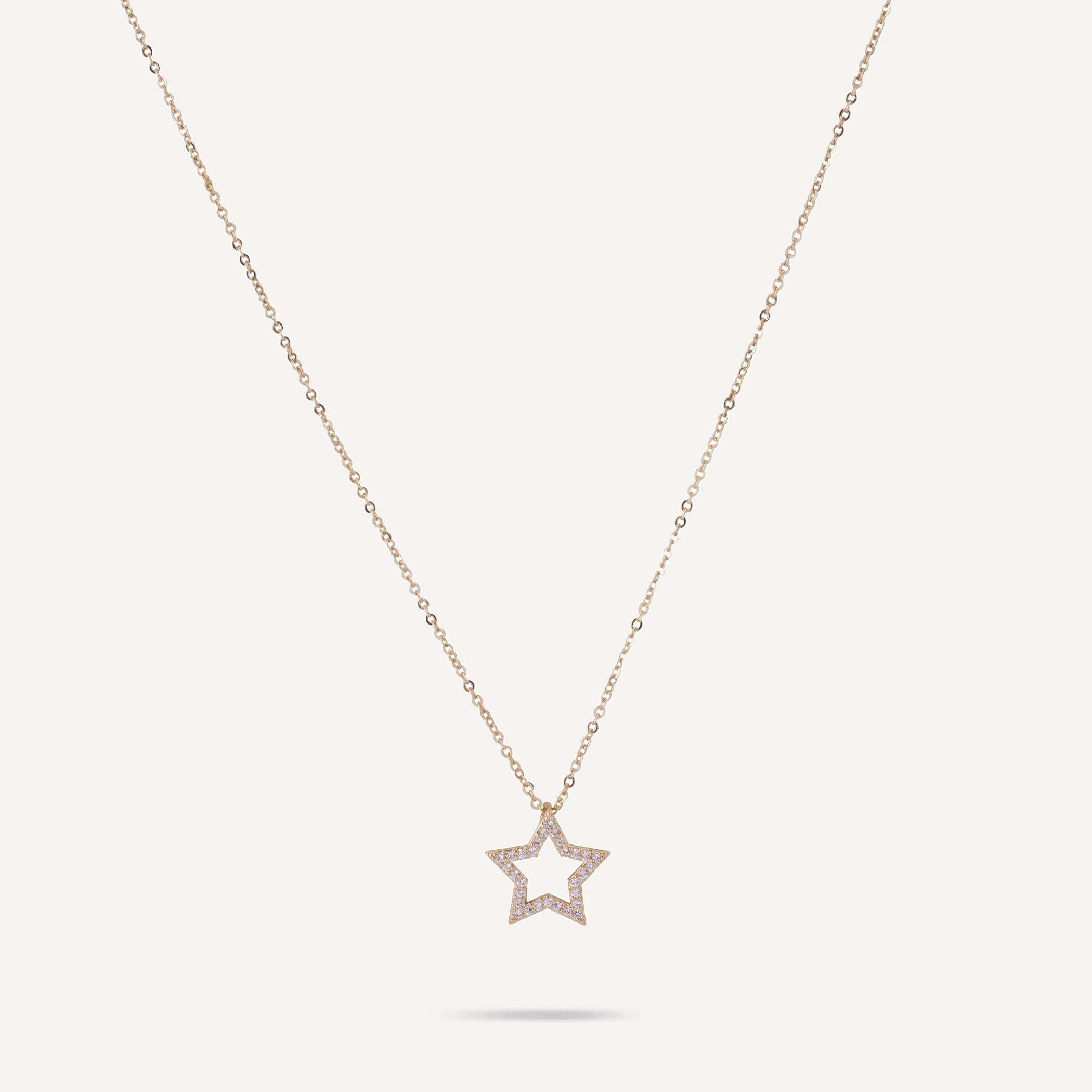 Keira Gold & Cubic Zirconia Star Pendant Necklace - D&X Retail