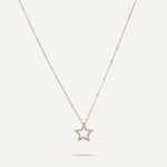 Keira Gold & Cubic Zirconia Star Pendant Necklace - D&X Retail