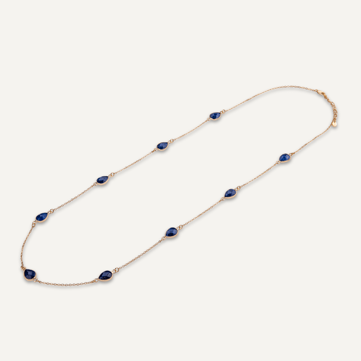 Semi-precious Lapis Stone Necklace - Long - D&X Retail