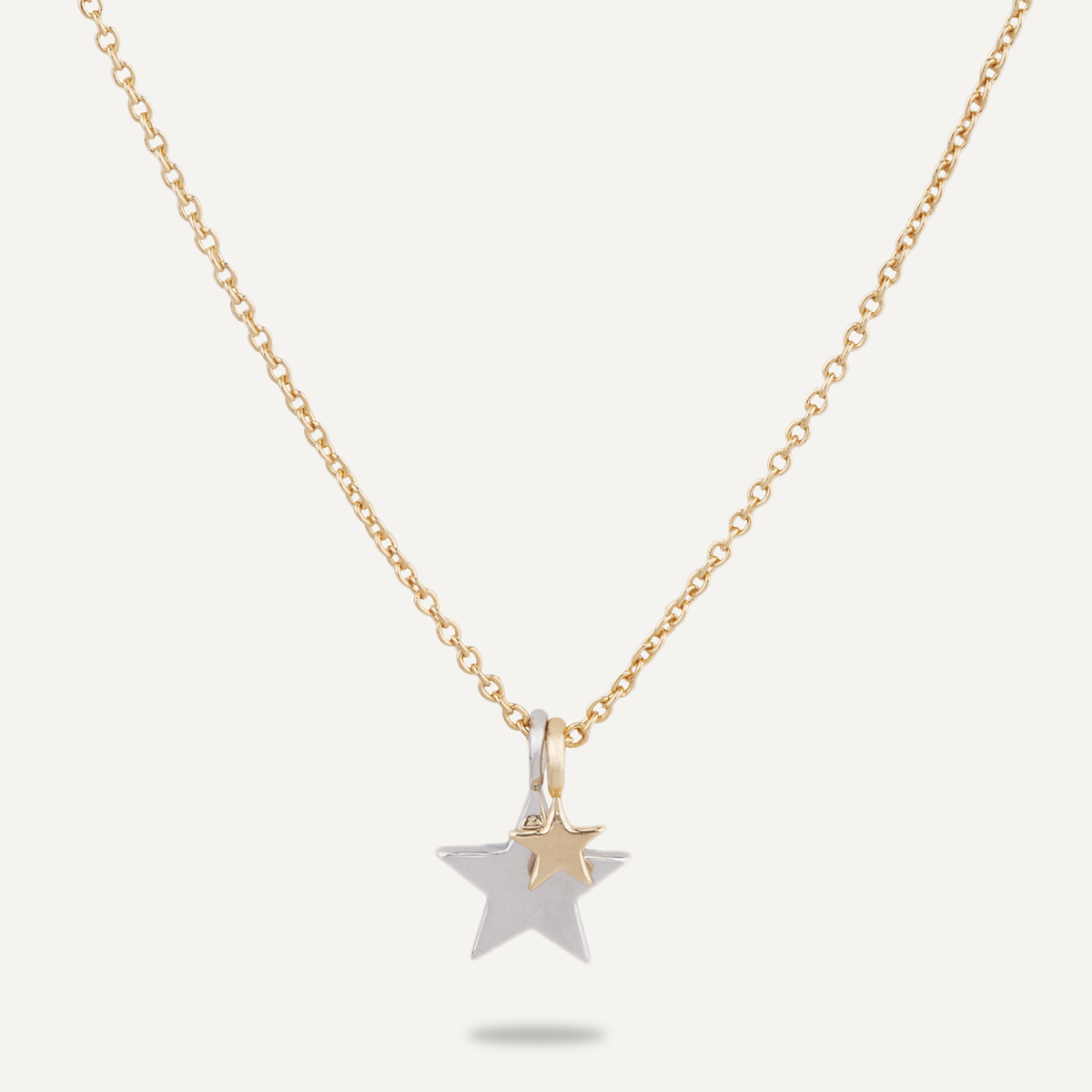 Keira Gold Mixed Star Duo Necklace - D&X Retail