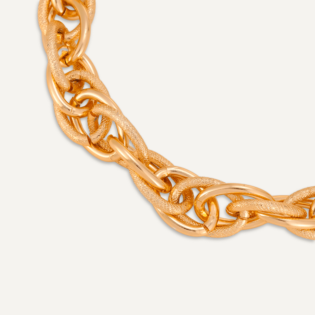 Chunky Chain-Link Style Necklace In Gold-Tone