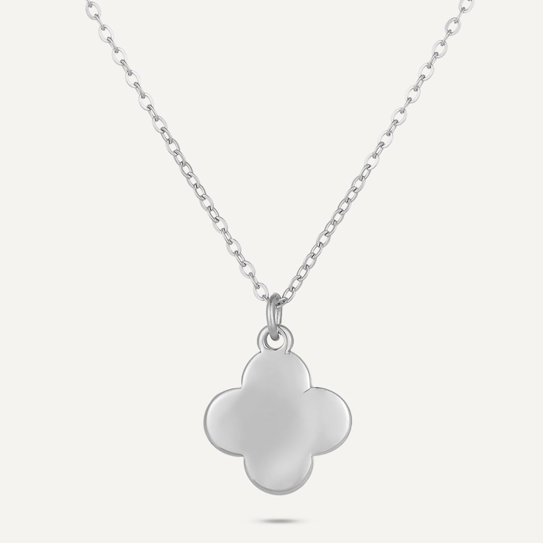 Contemporary Charm Necklace In Silver-Tone