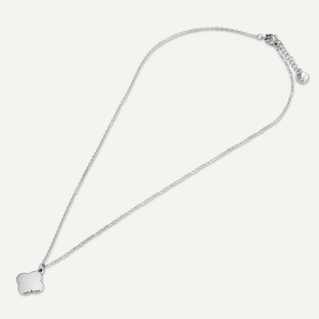 Contemporary Charm Necklace In Silver-Tone