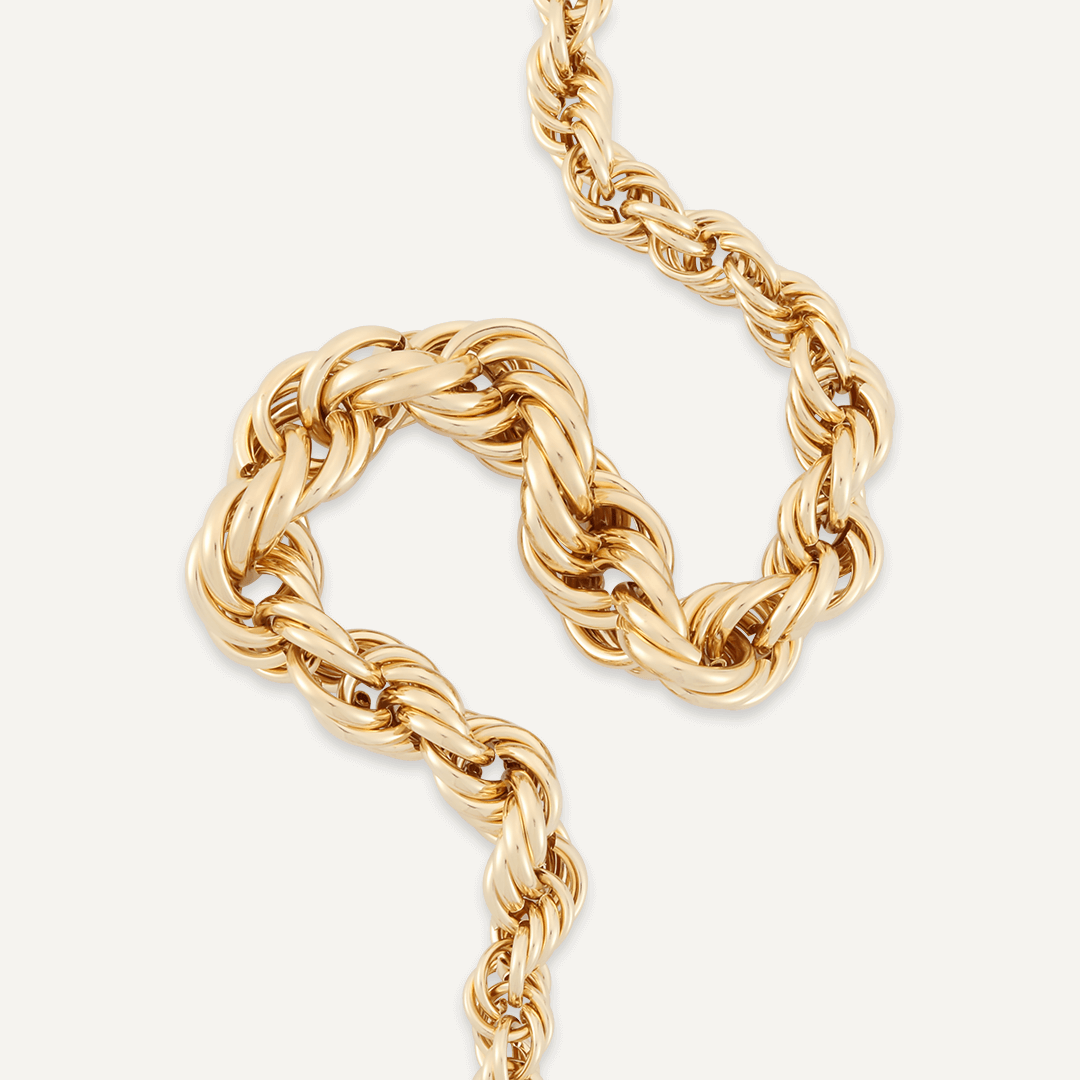 Contemporary T-Bar Necklace In Gold-Tone