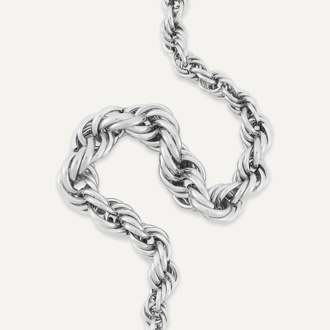 Contemporary T-Bar Necklace In Silver-Tone