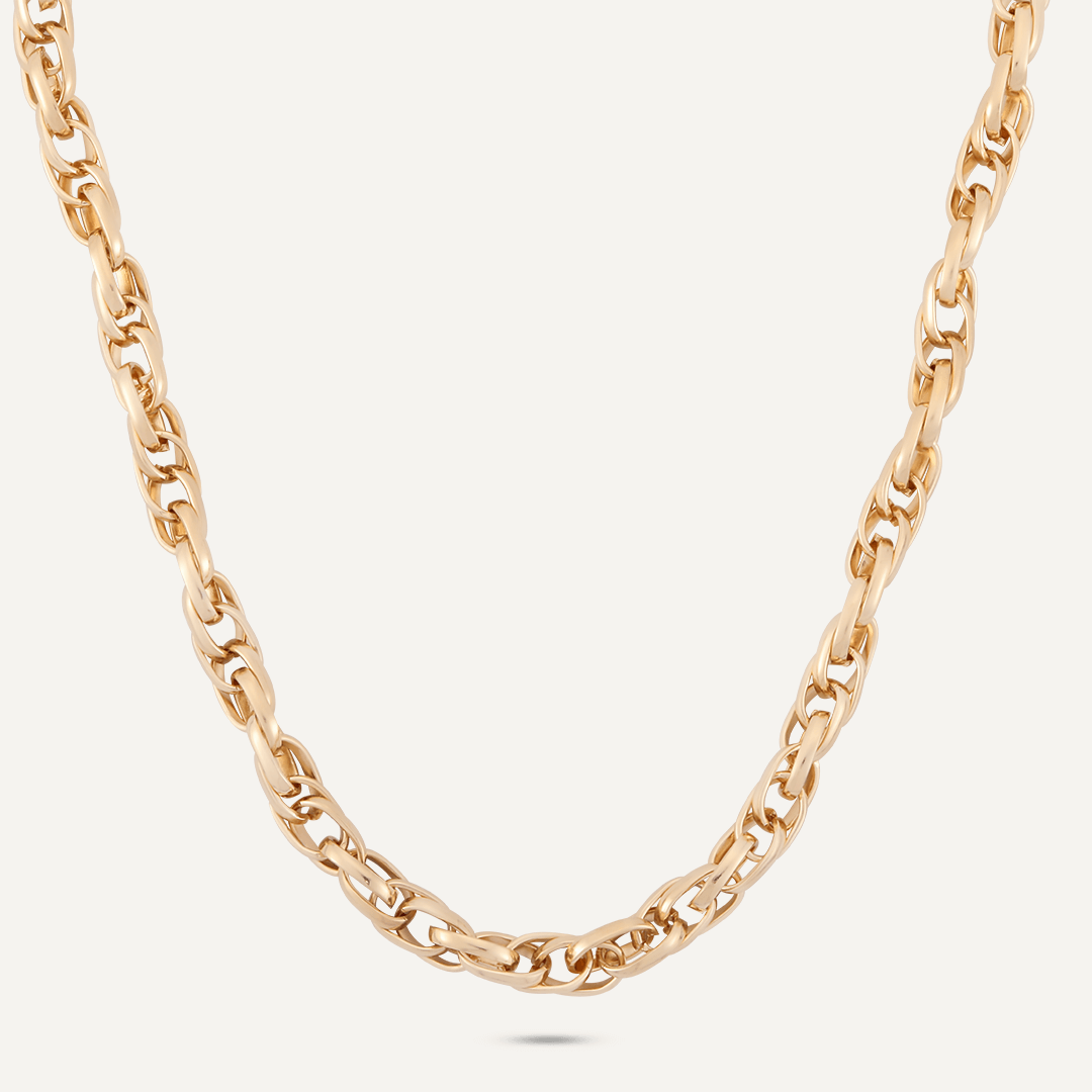 Contemporary Chain-Link Necklace In Gold-Tone