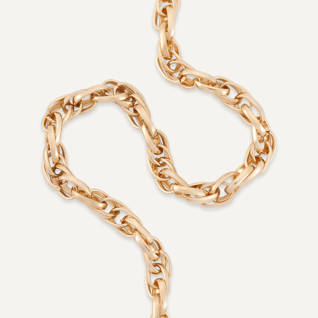 Contemporary Chain-Link Necklace In Gold-Tone