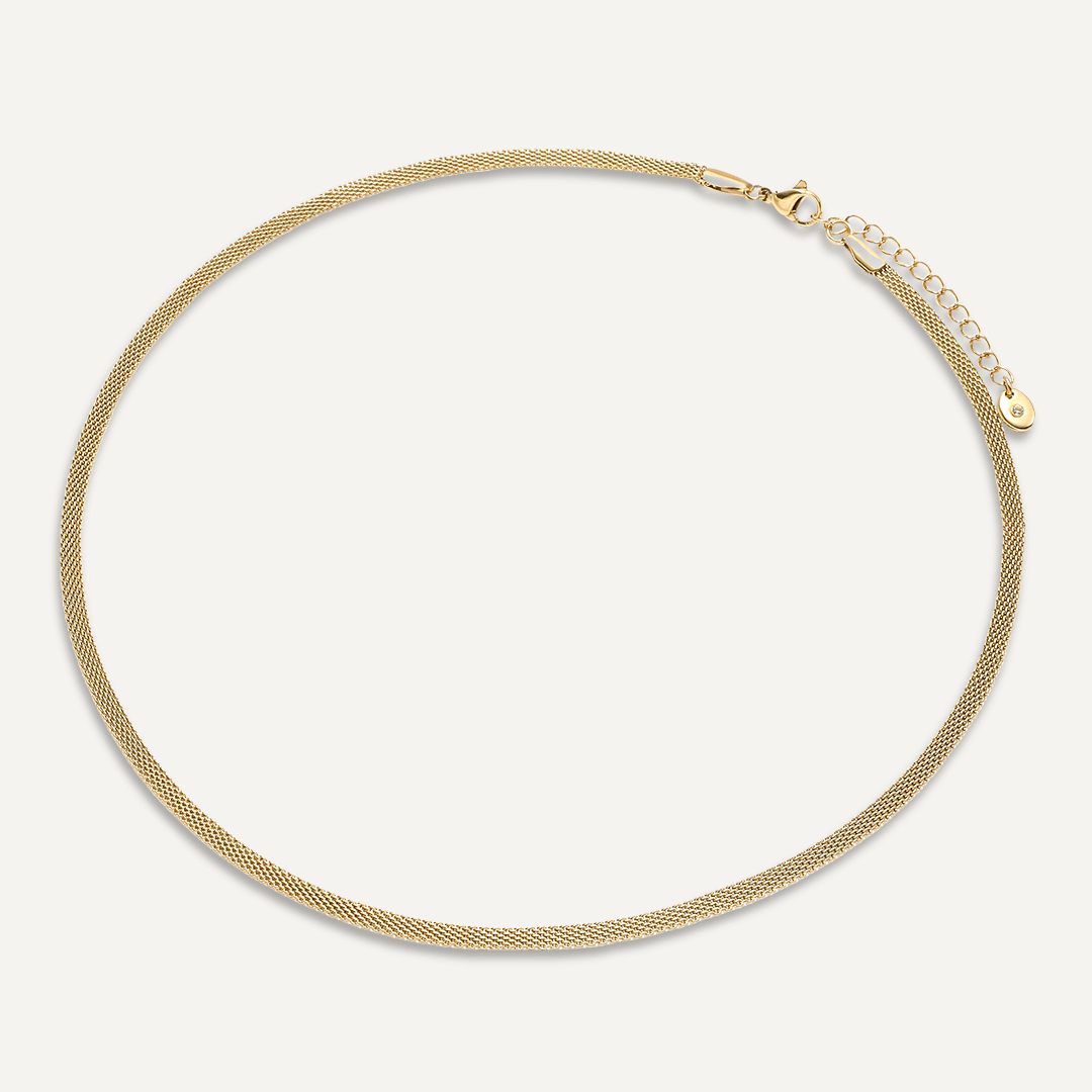 Vibes | Mesh Glow Necklace | 18K Gold-Plated