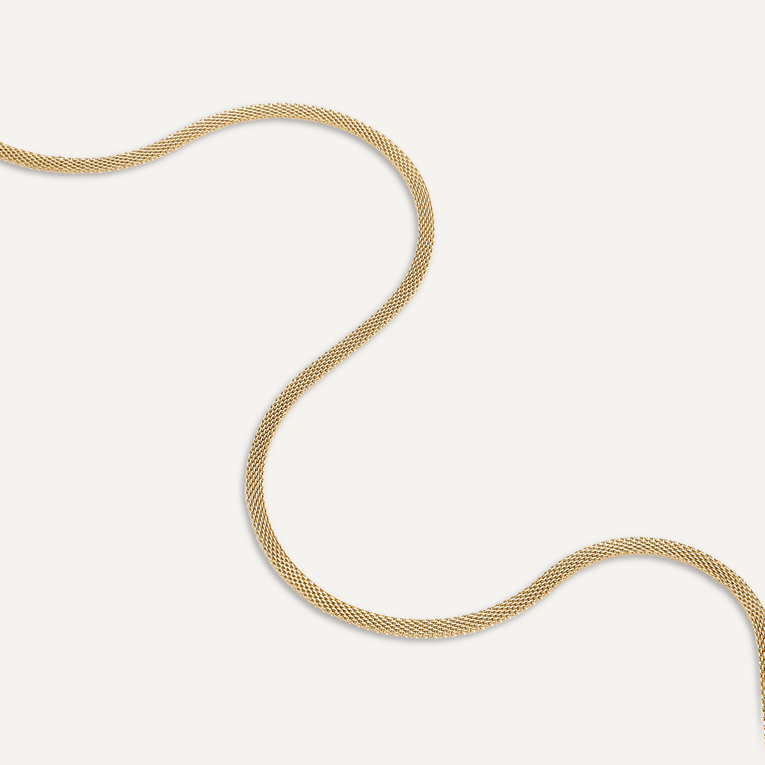 Vibes | Mesh Glow Necklace | 18K Gold-Plated