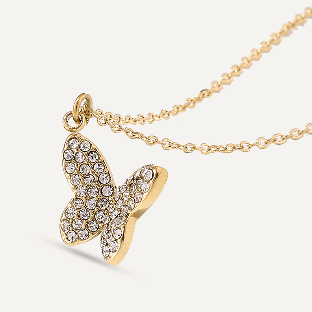 Vibes | Whimsy Wings Necklace | 18K Gold-Plated