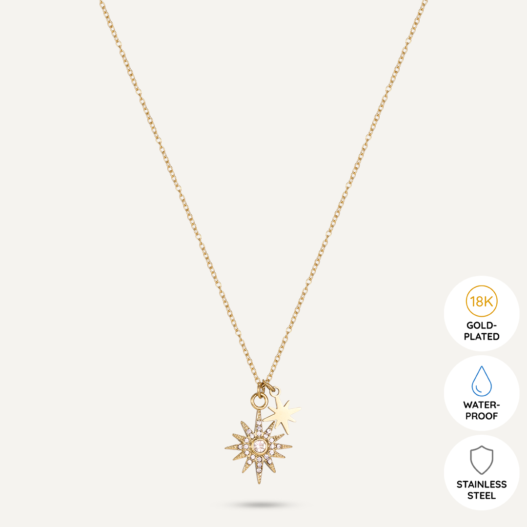 Vibes | Starlit Dream Necklace | 18K Gold-Plated