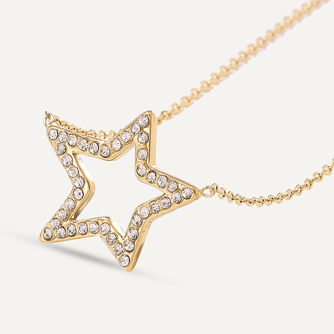 Vibes | Starry Glow Pendant Necklace | 18K Gold-Plated