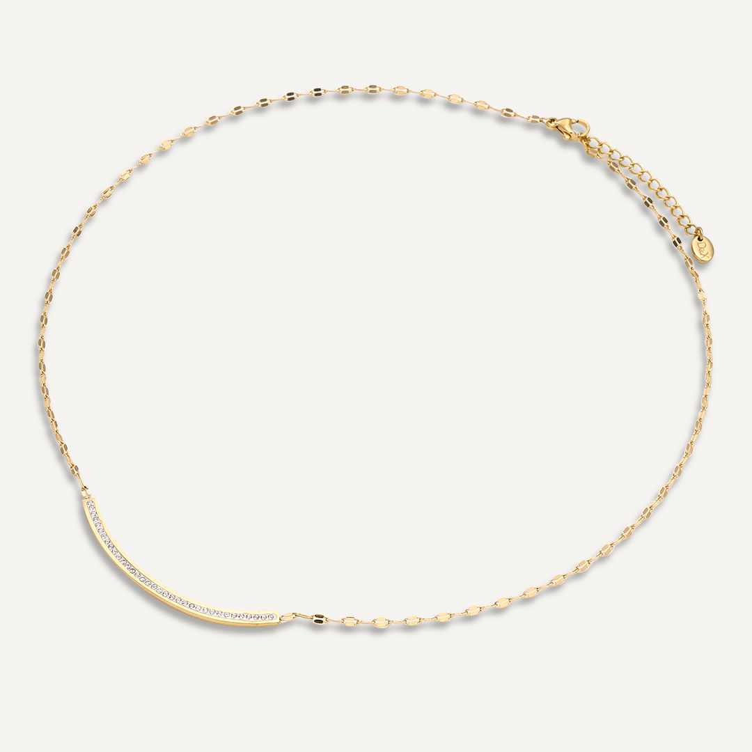 Vibes | Crescent Glow Necklace | 18K Gold-Plated