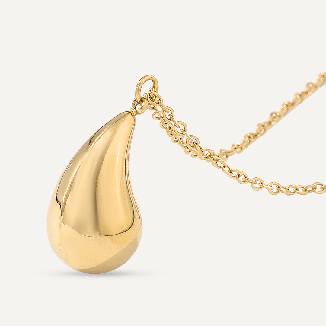 Vibes | Liquid Gold Teardrop Necklace | 18K Gold-Plated