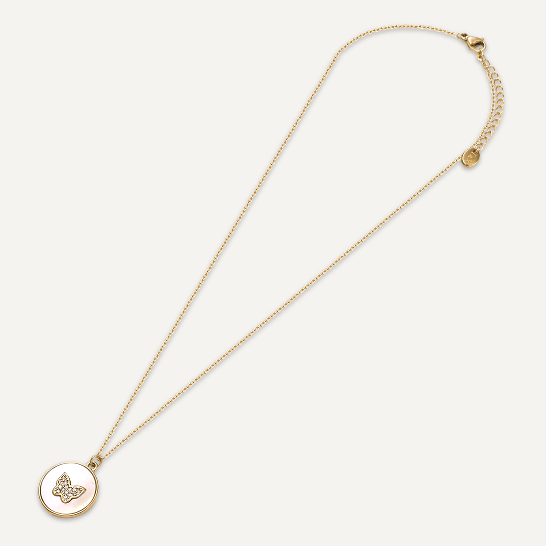 Vibes | Dreamy Butterfly Pendant Necklace | 18K Gold-Plated