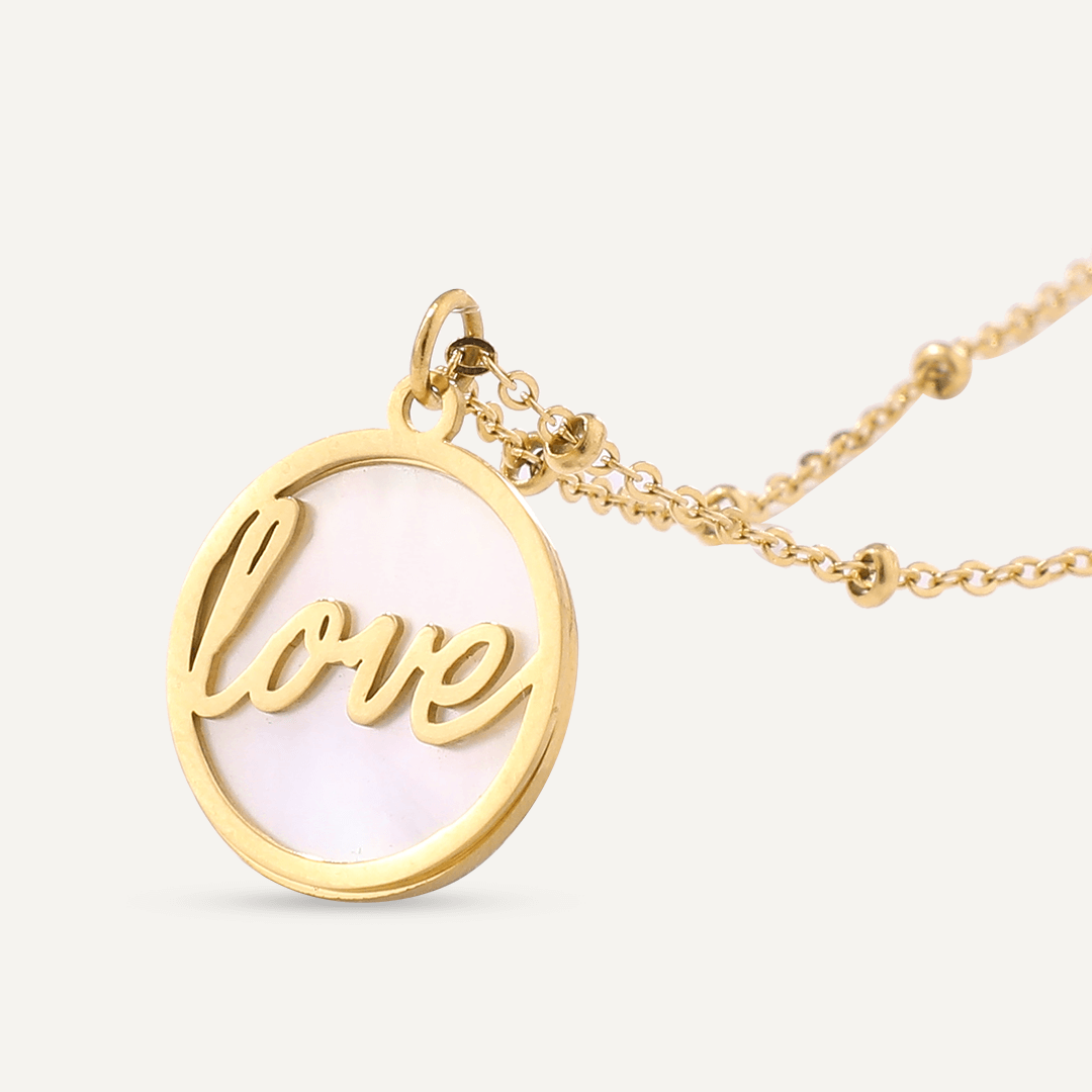 Vibes | Eternal Love Script Necklace | 18K Gold-Plated