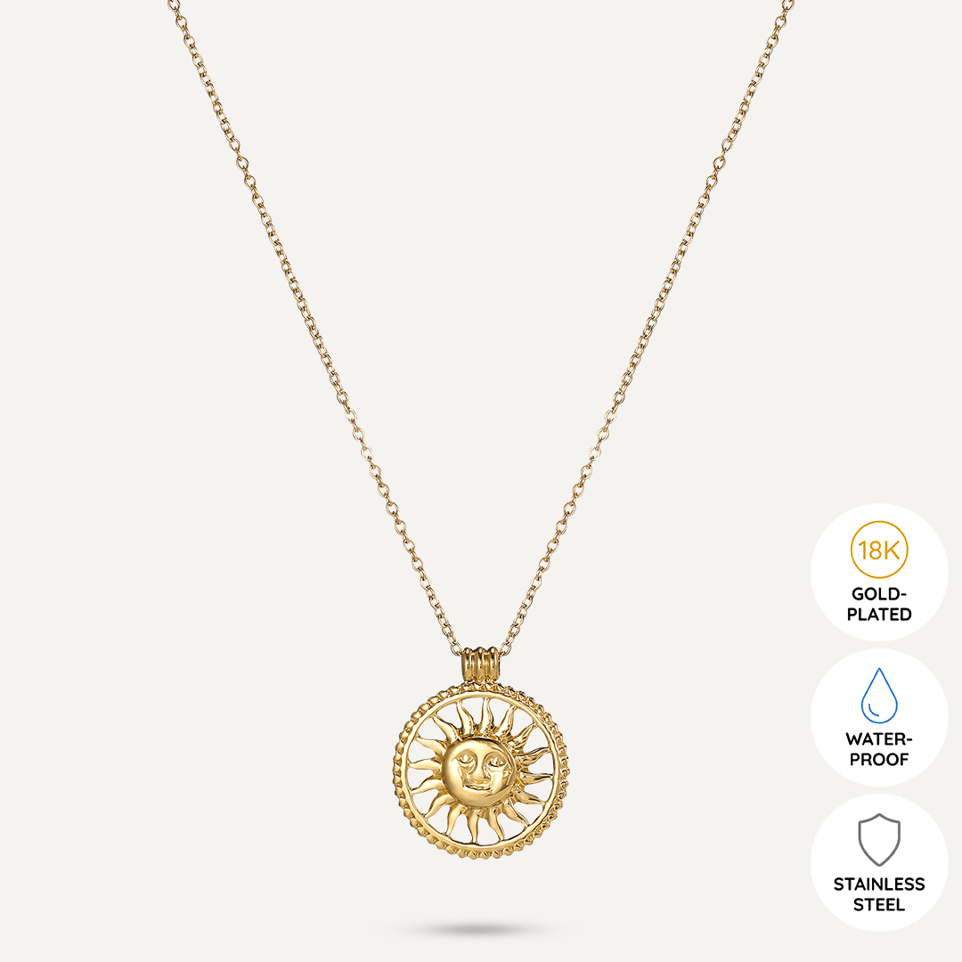 Vibes | Radiant Sol Necklace | 18K Gold-Plated