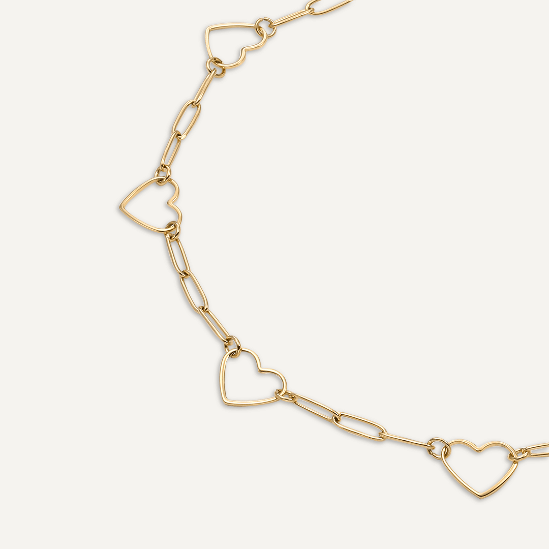 Vibes | Heartstrings Chain Necklace | 18K Gold-Plated