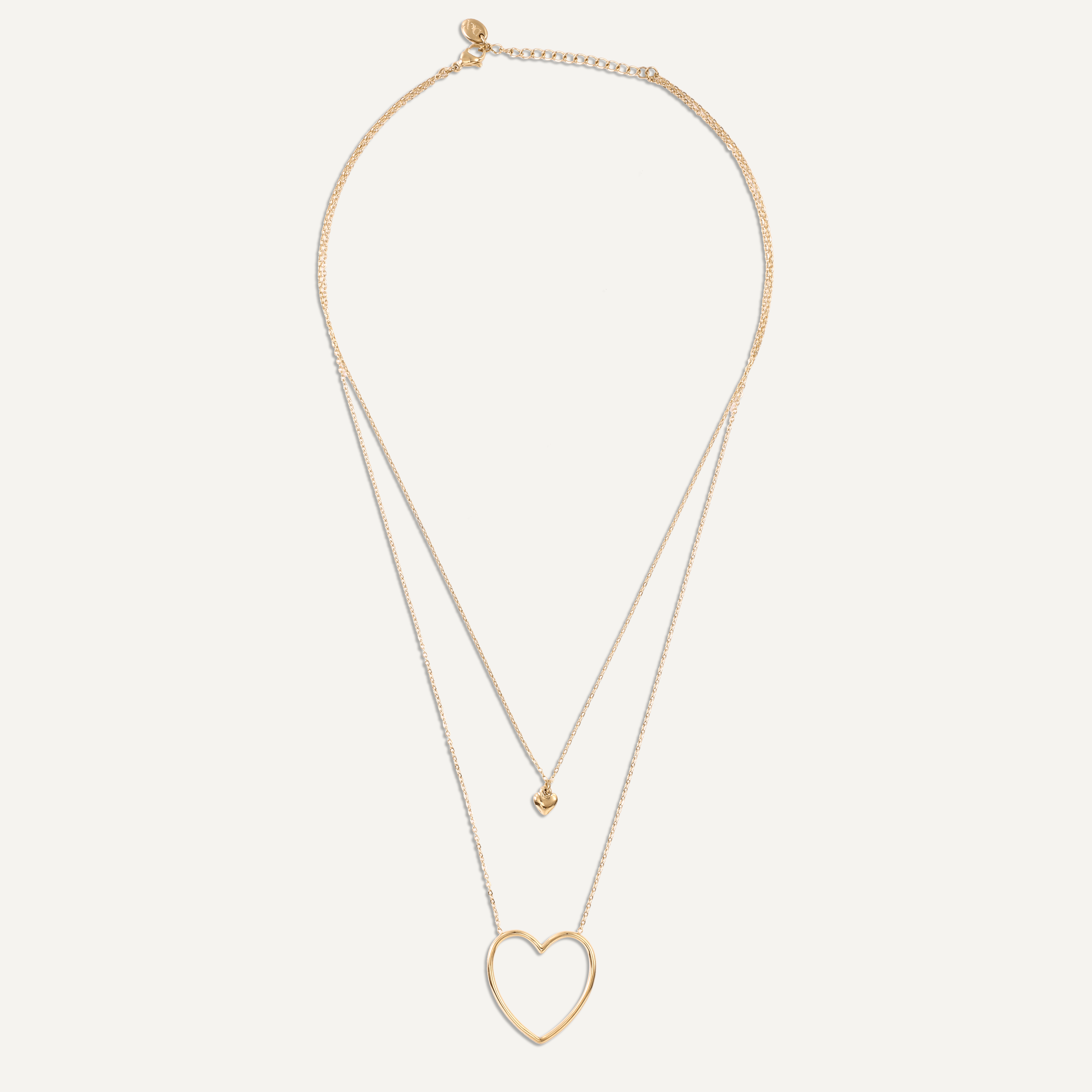 Vibes | Hearts Entwined Necklace | 18K Gold-Plated