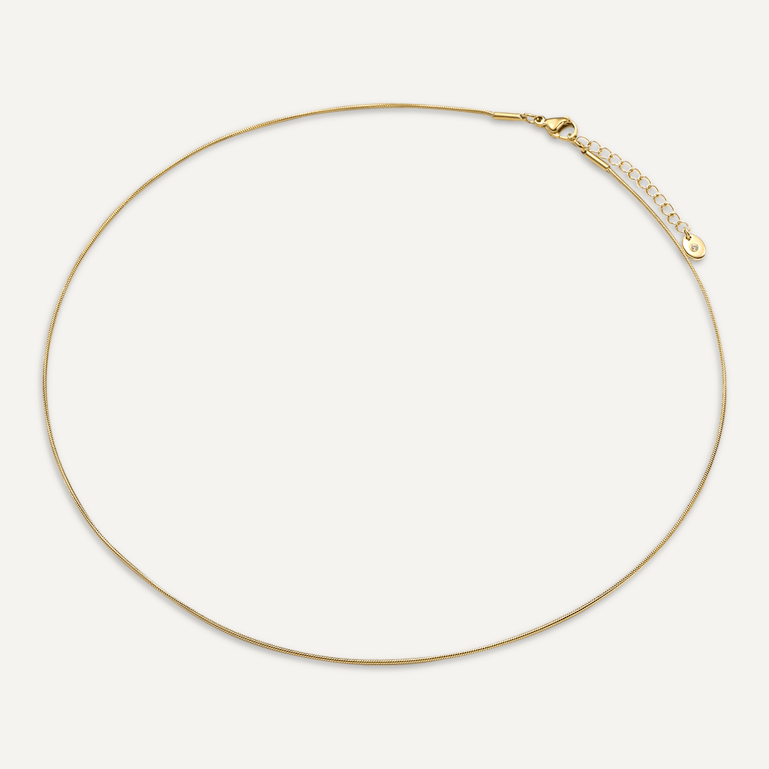 Vibes | Coastal Chic Snake Chain Necklace | 18K Gold-Plated