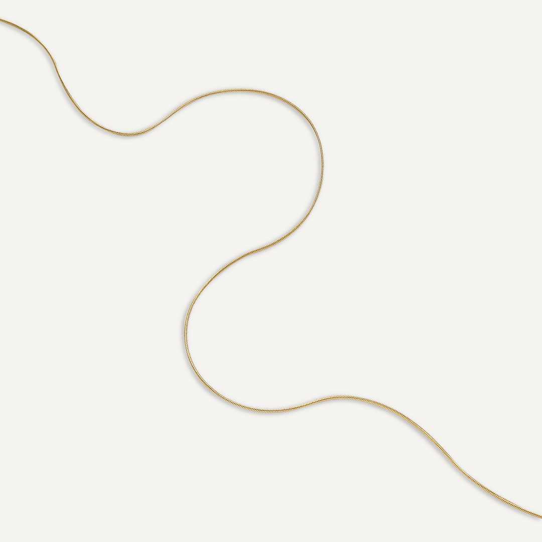 Vibes | Coastal Chic Snake Chain Necklace | 18K Gold-Plated