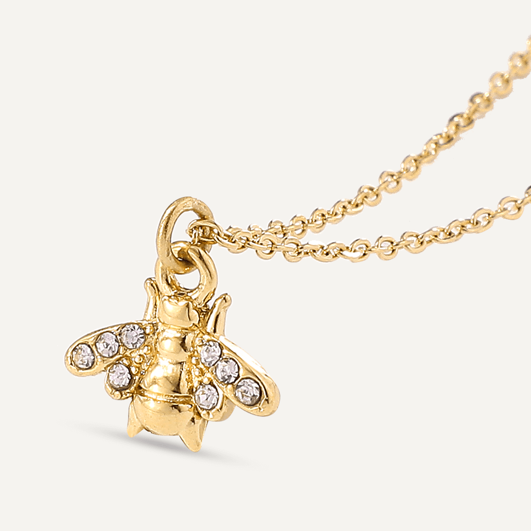 Vibes | Bee Dazzling Long Necklace | 18K Gold-Plated