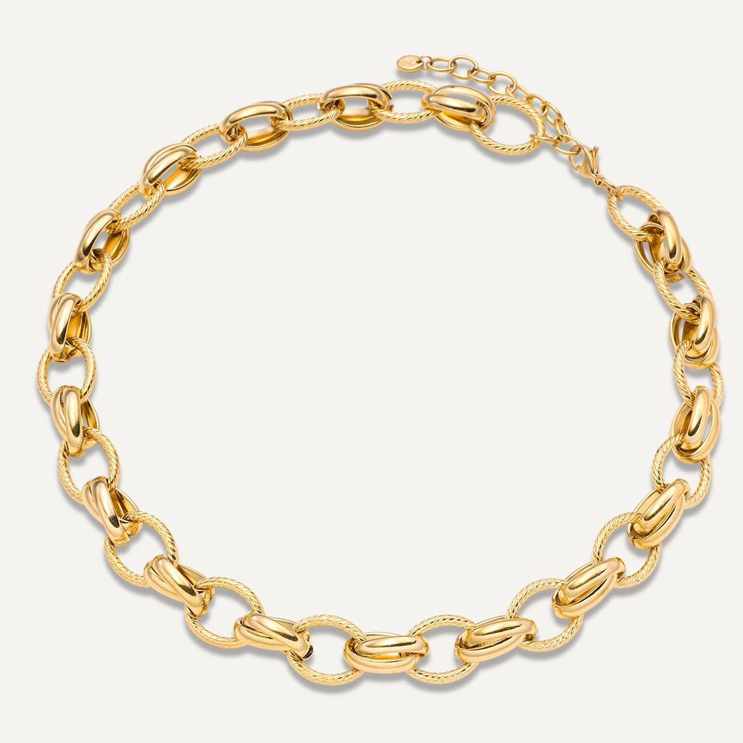 Vibes | Luxe Loop Necklace | 18K Gold-Plated