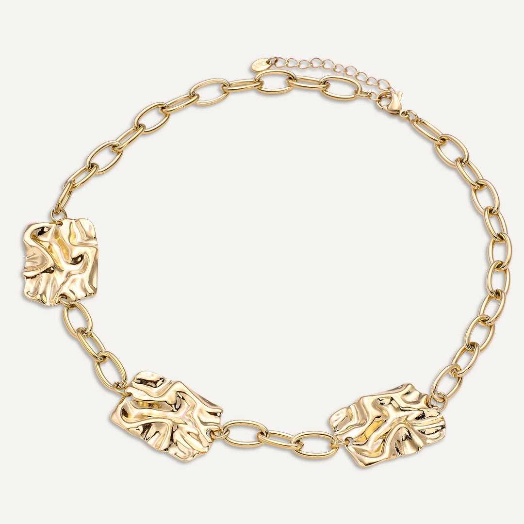 Vibes | Molten Edge Chain Necklace | 18K Gold-Plated