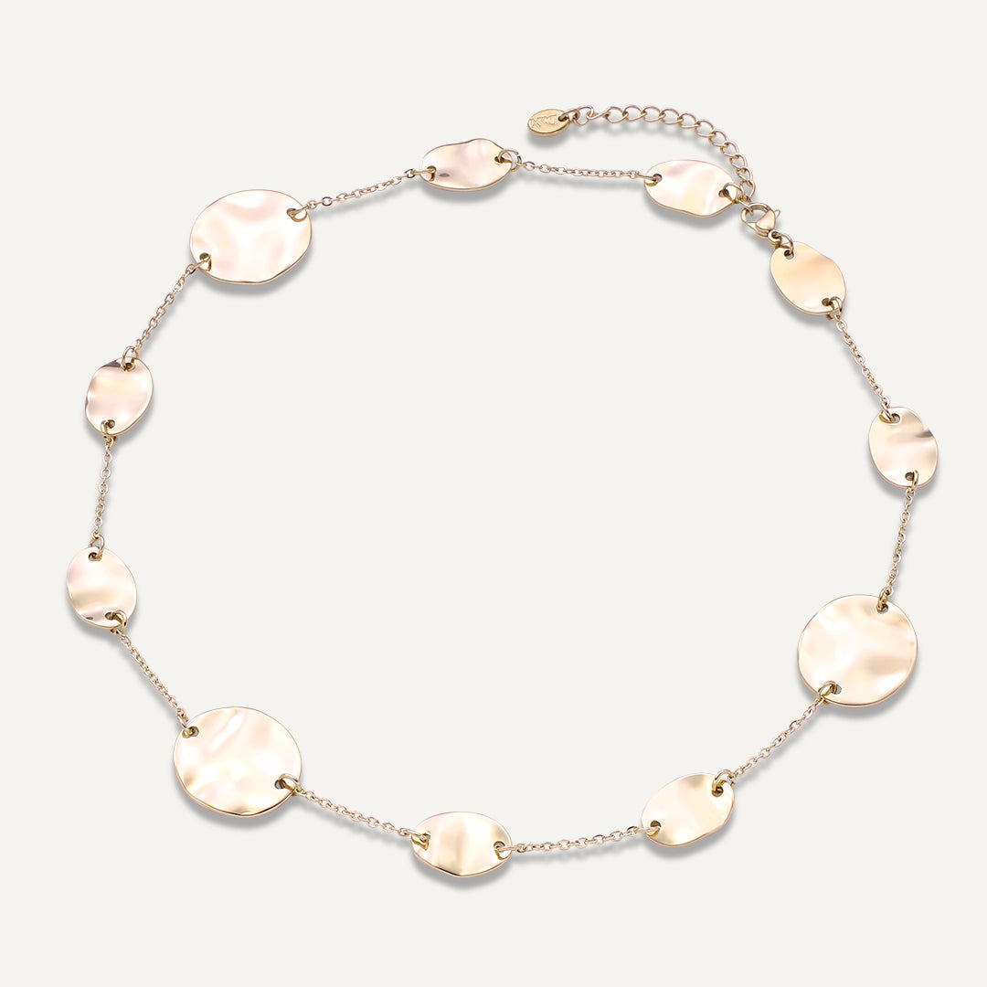 Vibes | Ripple Disc Necklace | 18K Gold-Plated