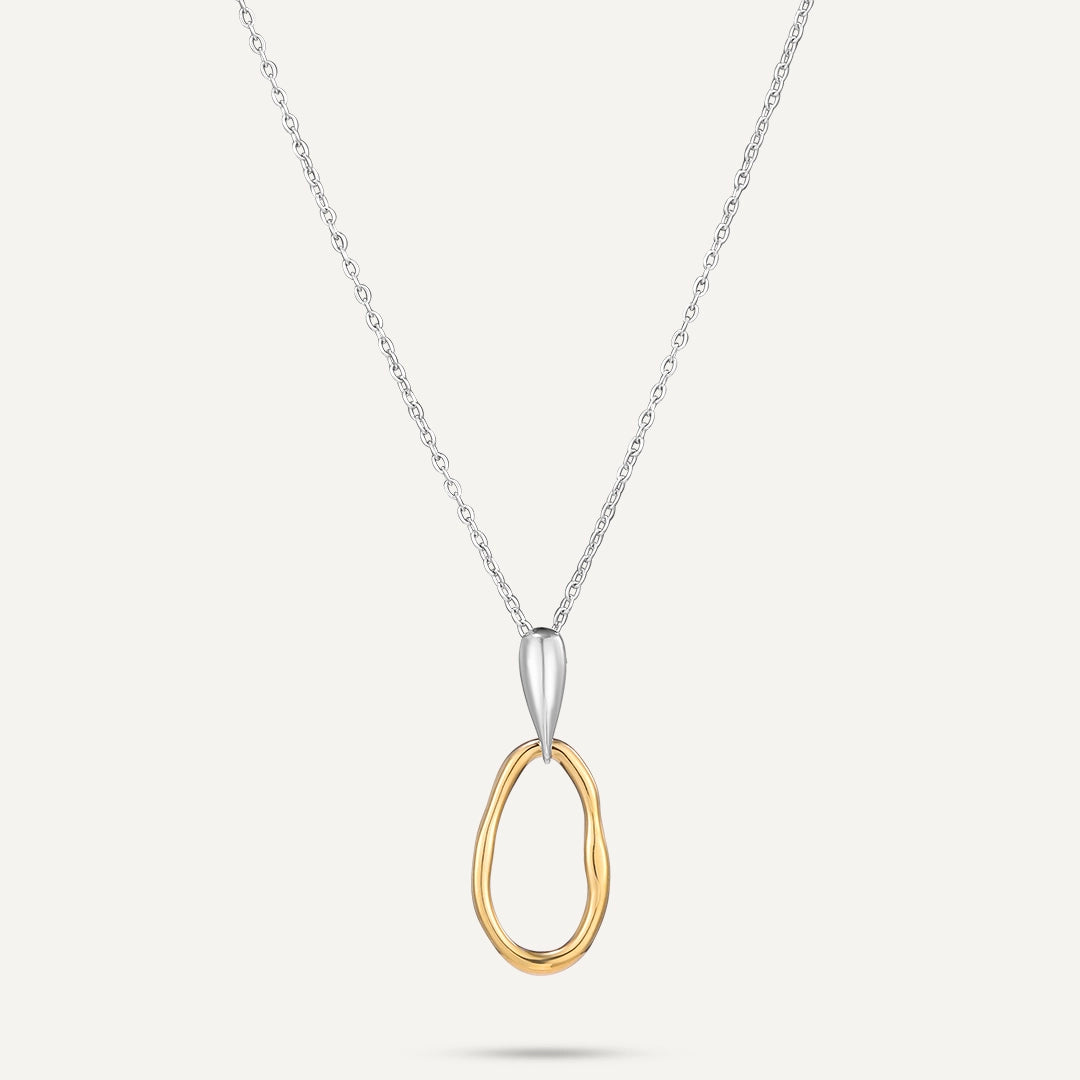 Vibes | Flowdrop Necklace | 18K Gold & White Gold-Plated