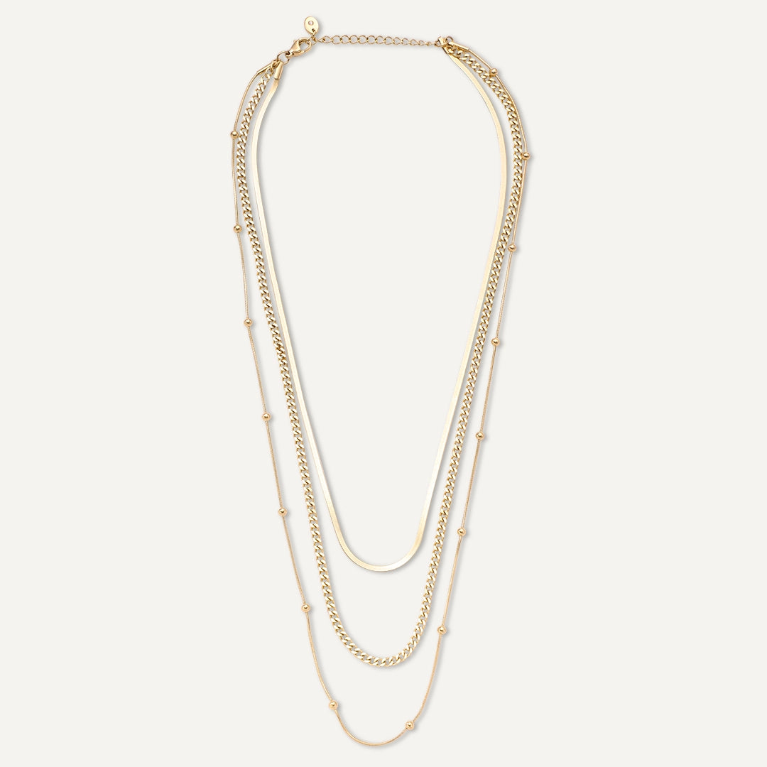Vibes | Flowstate Layered Necklace | 18K Gold-Plated