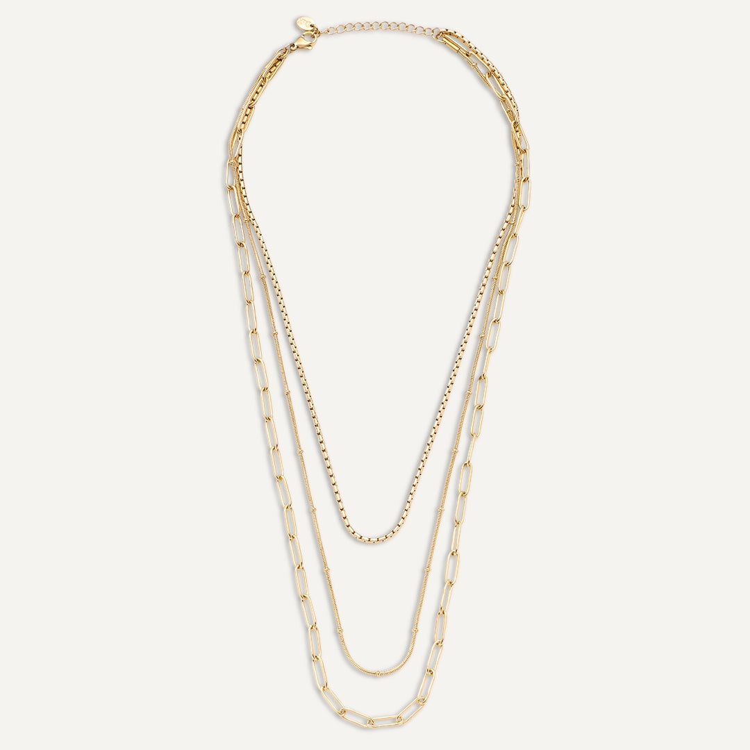 Vibes | Glow Getter Layered Necklace | 18K Gold-Plated