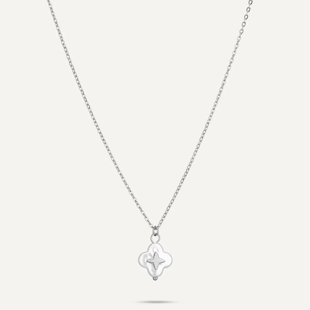 Vibes | Star Charm Chain Necklace | White Gold-Plated