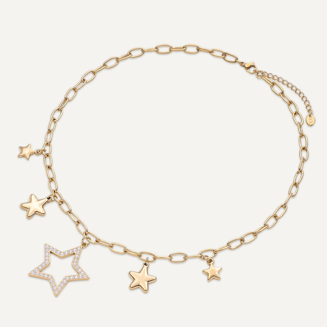 Vibes | Star Charm Necklace | 18K Gold-Plated