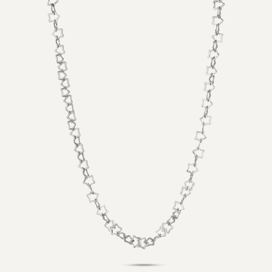 Vibes | Mini Star Necklace | White Gold-Plated