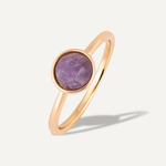 Amethyst Gem Stone Gold Ring - D&X Retail