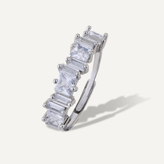 Crystal Silver Ring - D&X Retail
