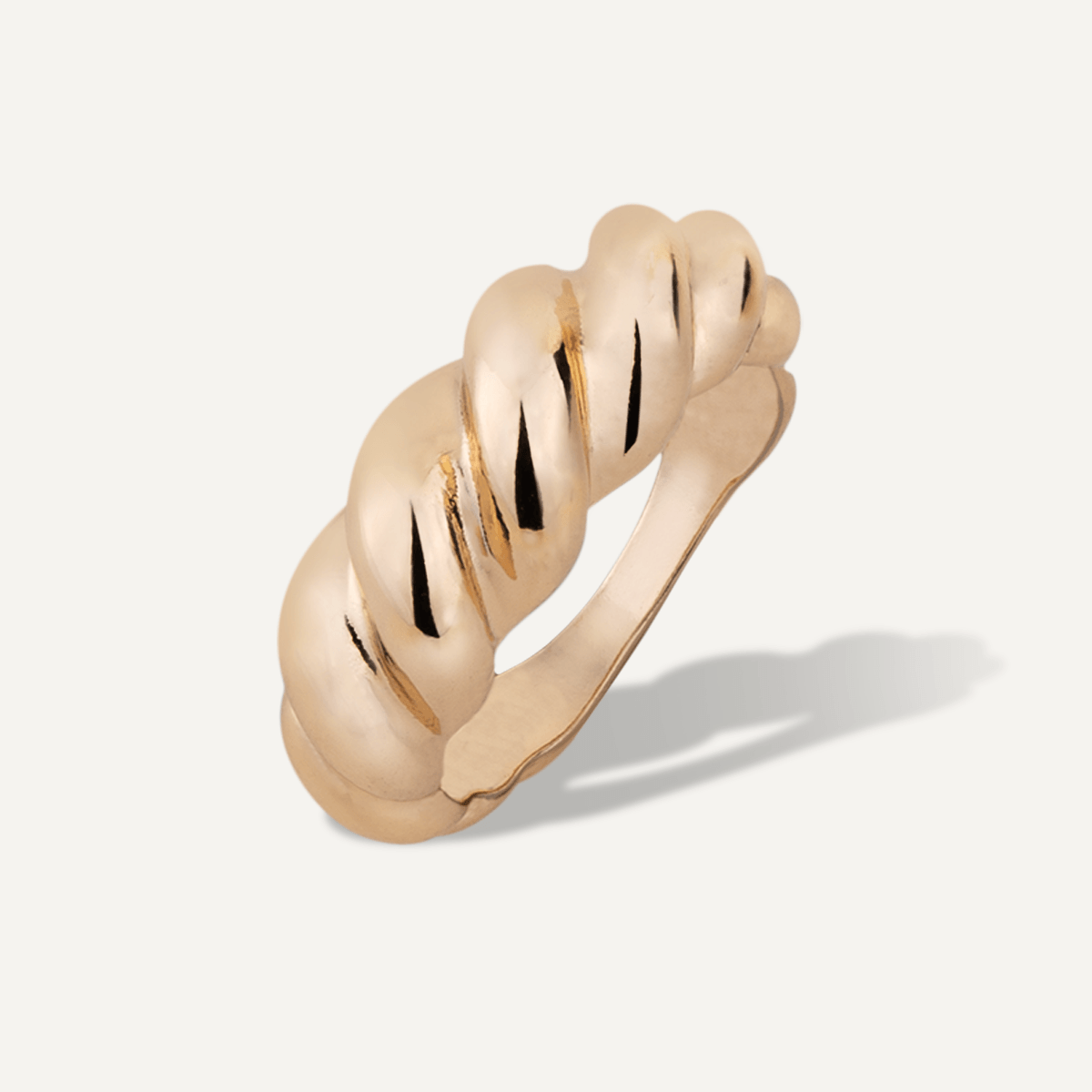 Twisted Alesha Gold Ring - D&X Retail