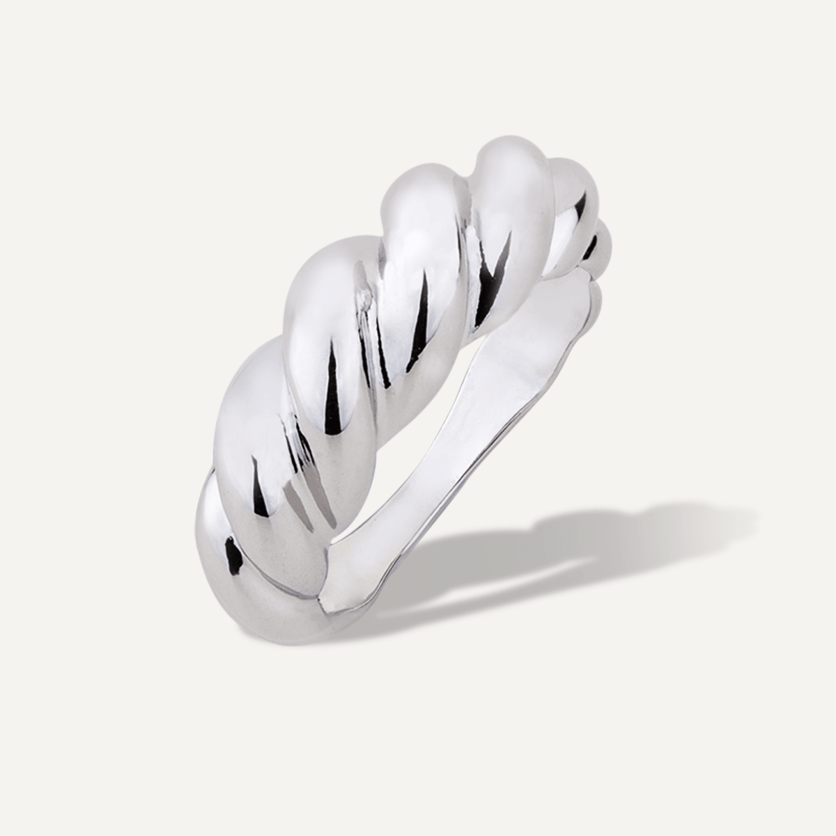 Twisted Alesha Silver Ring - D&X Retail